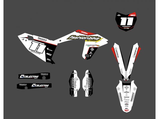 Grafiche Personalizzate FashionBike White-Red Fantic XE/ XX